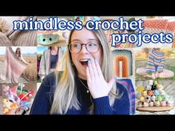 Try These 20 Mindless Crochet Projects The Next Time You Need A BREAK!🧶🥱