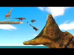 Dinosaur VS Animal: Escape oOr Be Prey For The Giant Wolf Eel | Animal Revolt Battle Simulator