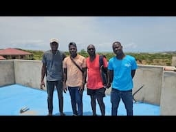 Building in 🇬🇭 Ghana 2025; Live Action 🎬 ... Waterproofing + Drain pipes