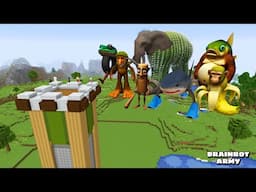 SURVIVING FROM ARMY OF BRAINROTS in Minecraft - Gameplay - Coffin Meme