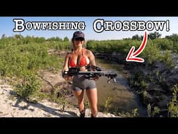Fishing HIDDEN BACKWATER TINY CREEKS With a CROSSBOW!!! (LOADED!!)