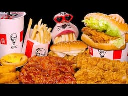SUB| KFC Feast Day! Chicken, Tarts, and Everything Crispy!🍗 ASMR Mukbang Eating Show :)