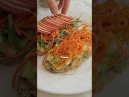 apple brie carrot toast & avocado toast!🍎 #toastrecipes