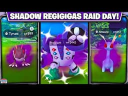 Shadow Shiny REGIGIGAS Raid Day!! Shiny Debut & Rocket Takeover!
