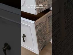 Transforming an old dresser into a sweet vintage styled treasure! #diypaint #furnitureflip #home