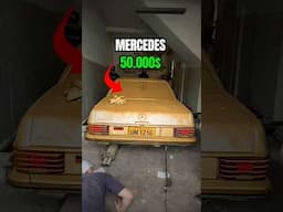 THIS OLD ABANDONED MERCEDES 250 CE IS WORTH MORE THAN A NEW FERRARI! 🚗 #detailing #car