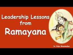 Leadership Lessons from Ramayana l Management strategy from Ramyana Ram Hanuman