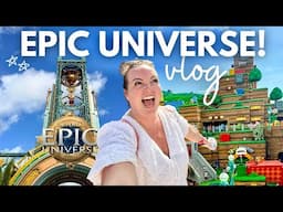 UNIVERSAL EPIC UNIVERSE! 🎢 Orlando's NEW Theme Park 🤯 ALL WORLDS Exclusive Vlog + VIP Tour 🐉🪄🍄🧟‍♂️