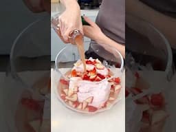This treat is a crowd pleaser!  #easyrecipe #recipe #dessertrecipes #strawberry