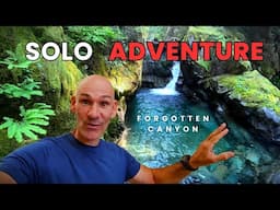 Solo Waterfall Rappelling Into a Hidden Canyon | Secret Pools Discovered!