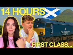 We Spent 14 HOURS on a LUXURY UK SLEEPER TRAIN! *First Class from LONDON to BEN NEVIS*