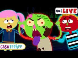 🔴 Zombie Had a Little Monster | Músicas de Halloween para crianças | Spooky Songs | Casa Teehee