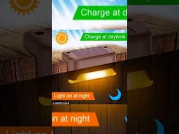 Solar fencing lights no charge garden/staircase/lawn home decorative motion sensor night glow#Meesho
