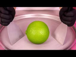 Extreme Lime Explosion On The Ice Pan 🍋‍🟩 | ASMR