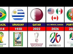 FIFA World Cup All Host Countries 1930 - 2026 | Richest Celebrity