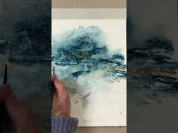 Abstract Watercolor Seascape