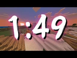 (WR) Minecraft Peaceful Speedrun in Under 2 Minutes!