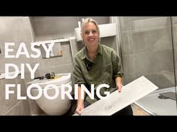 🛠️ How to Install Vinyl Plank Flooring (Step-by-Step Tutorial!) 🚽🏡