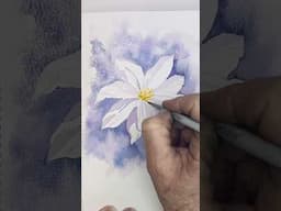 Let it Breathe: Why Whitespace Matters in Loose Floral Watercolor Painting  #shorts
