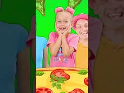 Pizza Fun Time! Create Yummy and Silly Pizzas Together! #shorts