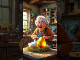 La Abuela y el Pato de los Huevos de Oro 🦆🥚 #historias #shorts  #marcell21