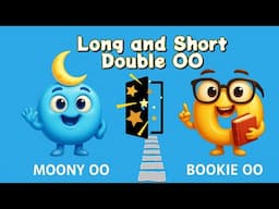 Short and Long Double OO Vowel Sounds! 🌙📚 Learn with Moony and Bookie OO | Phonics Fun for Kids