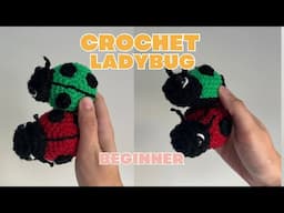 Crochet Ladybug Amigurumi Tutorial - Beginners Pattern Tutorial How to Crochet