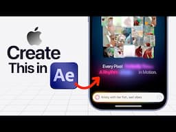 Create Apple's UI Text Animation In After Effects | Simple and Easy | After Effects Tutorial.