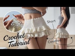 Crochet Layered Ruffle Skirt - Made-to-Measure Tutorial