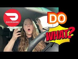 DO WHAT WITH DOORDASH MONEY????