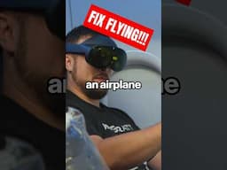 Imagine having THIS on every flight!! #tech #applevisionpro #quest3 #vr #flying
