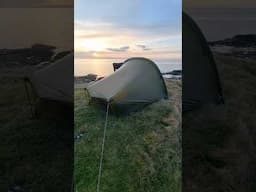 Camping on the coast. Wild camping Scotland. Perfect location. #wildcampingscotland #camping