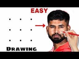 How to draw Shreyas Iyer Drawing || Punjab kings Shreyas Iyer IPL drawing #pbks #IPL #shreyasiyer