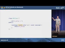 Lightning Talk: All the Defaults Are Backwards in C++ - Let's Fix That - Phil Nash - C++ on Sea 2024