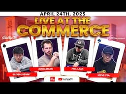 WHAT?! Jungle Man, Phil Laak, Steve Yea, Global Kenny High Stakes Poker Live at the Commerce $25/$50