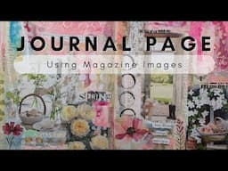 Mixed Media Spring Journal Page