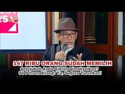 147 RIBU ORANG SUDAH MEMILIH . Setujukah Anda Gibran Dimakzulkan? 94 Persen Bilang: Ya