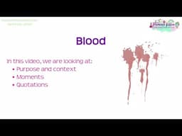 Blood | Macbeth | GCSE English Literature