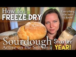 Freeze Drying Sourdough Starter! Shelf Stable for 1 Year!