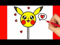 How to Draw a Cute Easy Lollipop Step by Step