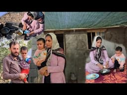 Mother and daughter: from cooking to feeding chickens