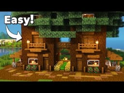 2-Player Tree House Base in Survival Minecraft [Tutorial]