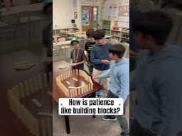 Mental Health Metaphors: Patience is like building blocks? 🧱 #SEL #mindfullearning