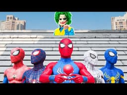 What If 10 SPIDER-MAN in 1 HOUSE ??? || Help SPIDER-GIRL From Bad Guys ??