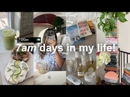 7am *PRODUCTIVE* days in my life!☕️ reading vlog, organizing books, errands, & at home blowout!