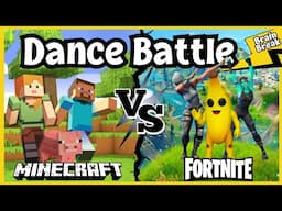 Minecraft VS Fortnite Brain Break | Minecraft Brain Break | Just Dance | Dance Battle Brain Break