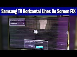 Samsung TV Horizontal Lines On Screen FIX