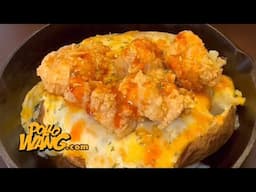Creamy Crab Spinach Seafood Baked Potato