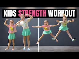 "GET STRONG" Kids Workout (SPRING) // Kids Exercises GREAT FOR DANCE TRAINING