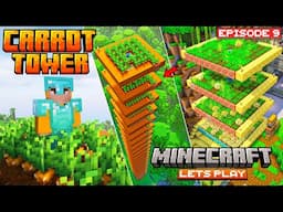 CARROT TOWER🥕 | Minecraft Lets Play | #9 | THE COSMIC BOY